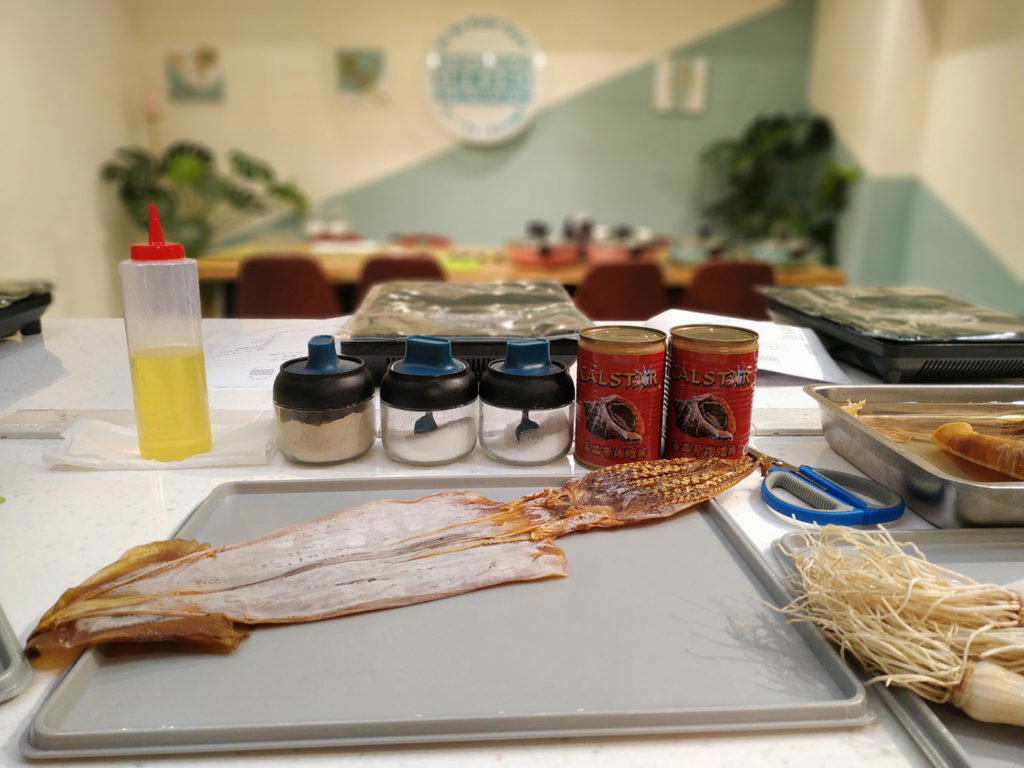 炒米粉&酒家菜之魷魚螺肉蒜 6 squid soup dadaocheng ingridients